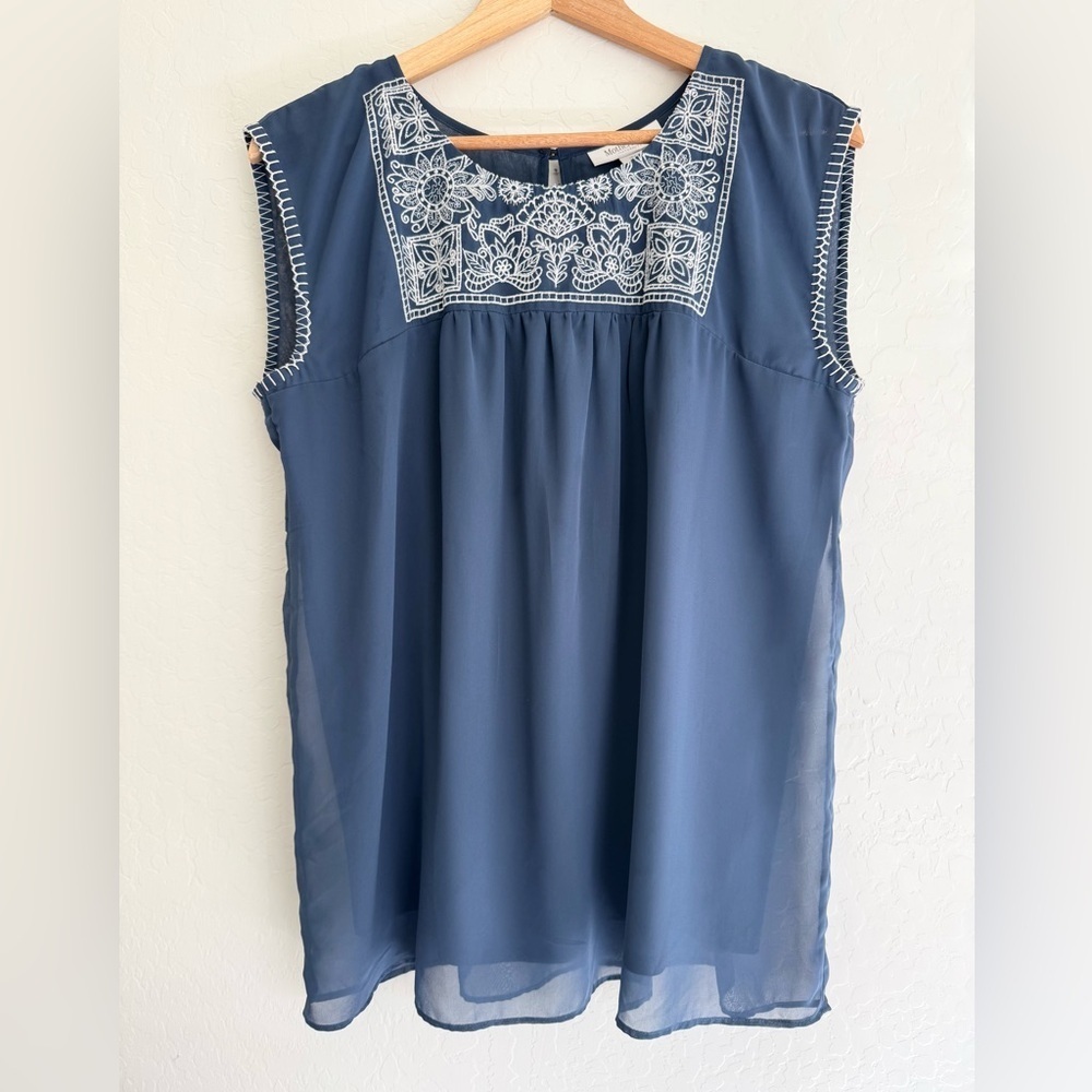Maternity Bundle- Isabel Maternity Floral Midi Dress and Motherhood blue tunic M - Picture 8 of 13